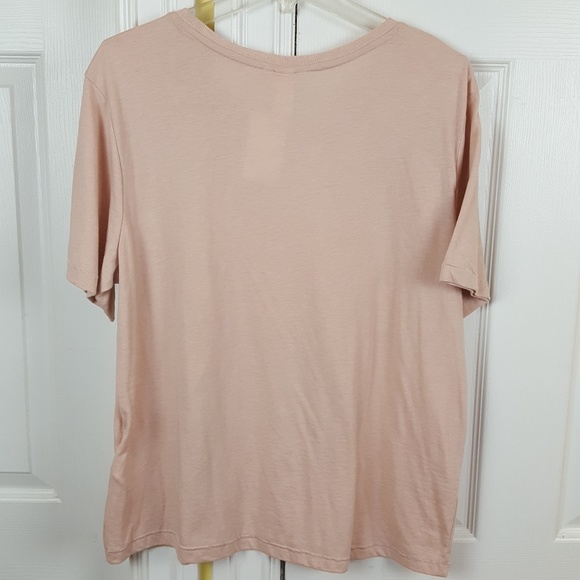 H&M Mauve Currently Offline Graphic Tee Shirt Top - Picture 4 of 5